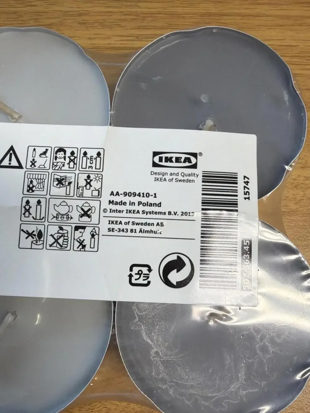 The IKEA Sinnlig Scented Candle, 12-tealights 2 1/4